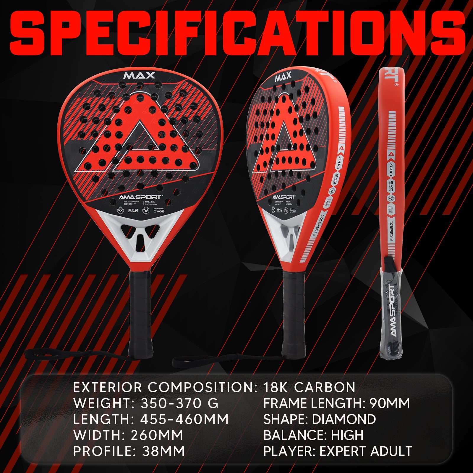 AMA P101 Diamond Shape 18K Carbon