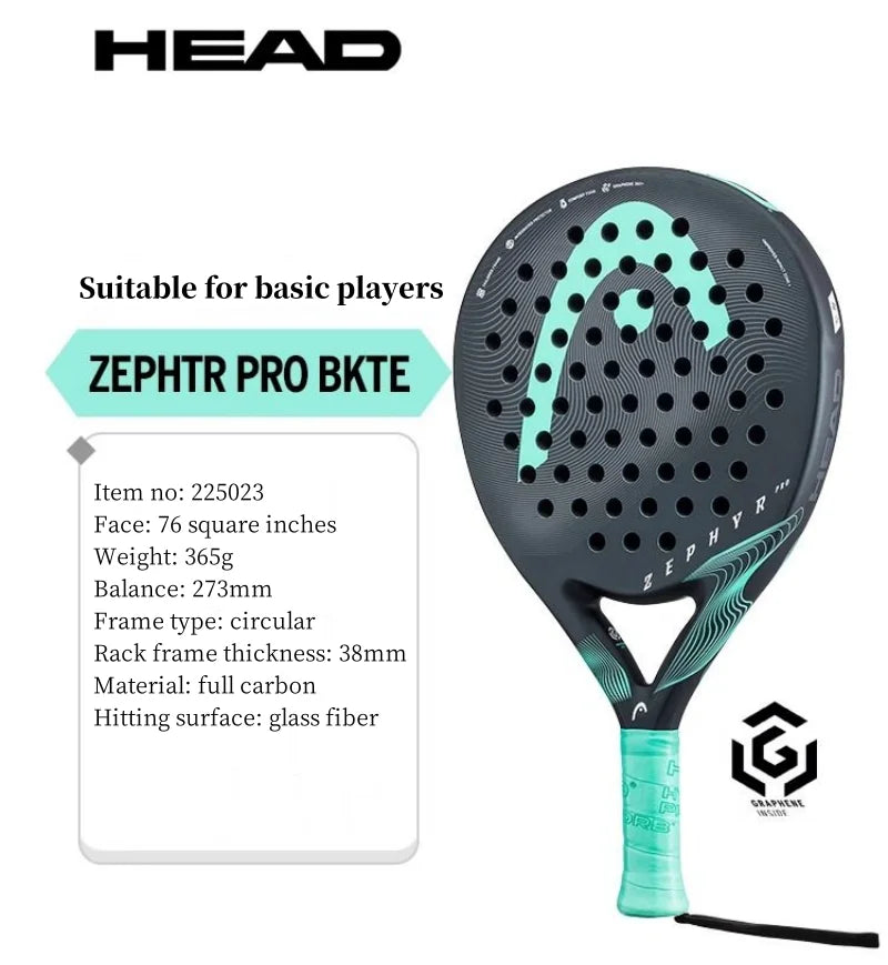 Genuine HEAD Padel Rackets ZEPHYR Series Carbon