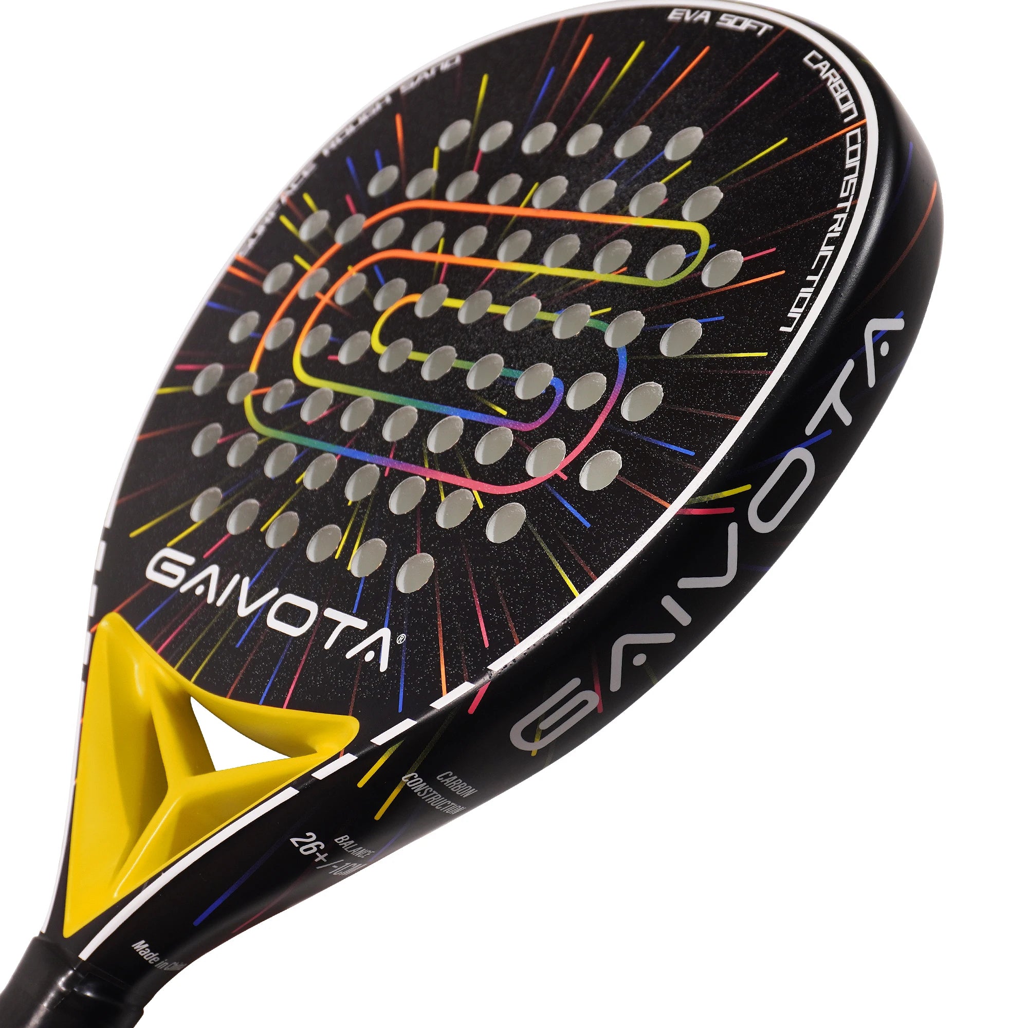 GAIVOTA2026 Yellow KD100 Padel Racket Carbon Fiber Attack