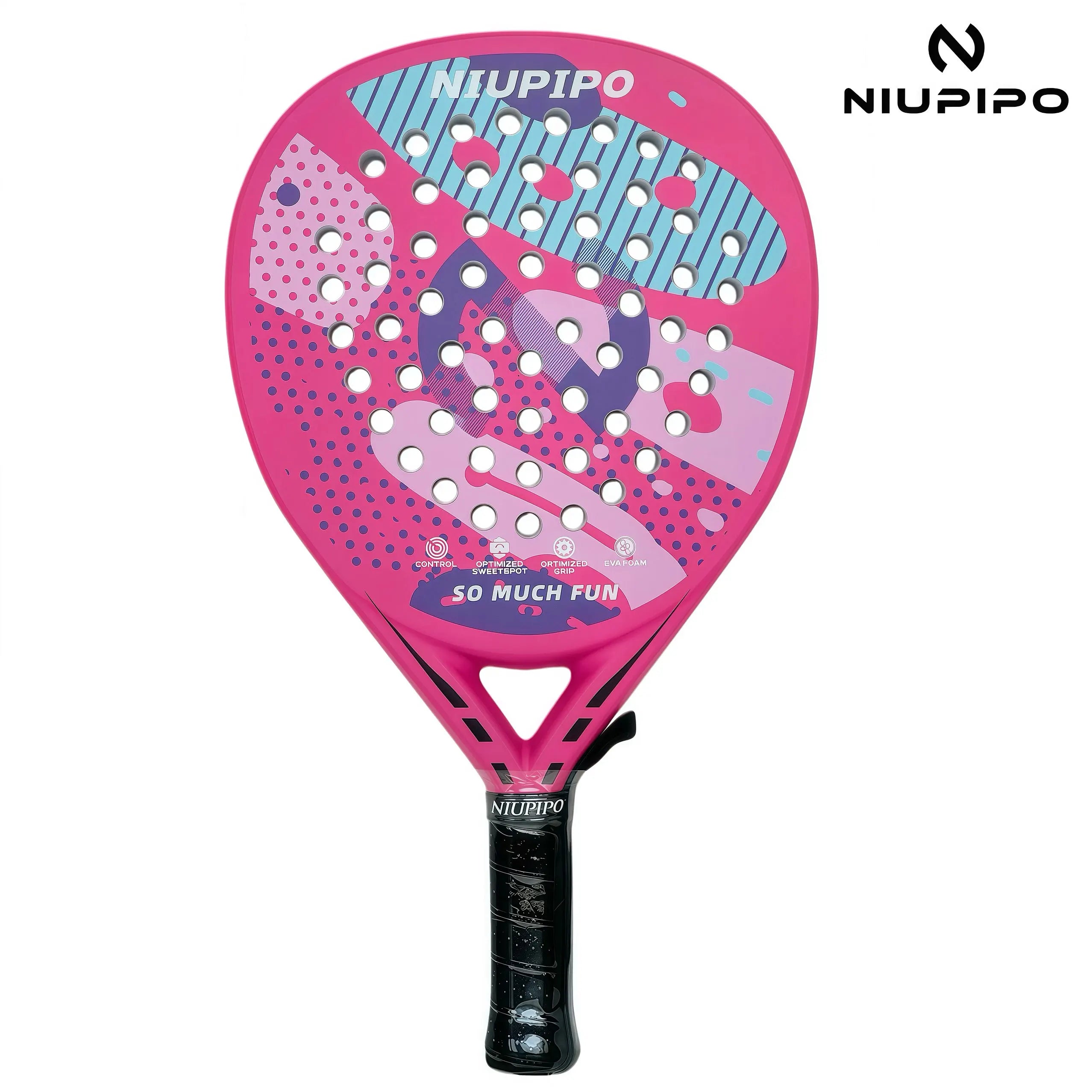NIUPIPO Full Carbon Fiber Padel Racket Thermoformed Uni-body