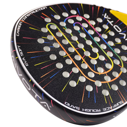 GAIVOTA2026 Yellow KD100 Padel Racket Carbon Fiber Attack