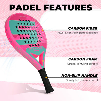 INSUM Padel Racket Carbon Fiber Surface