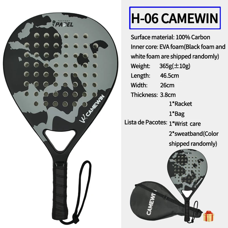 CAMEWIN Padel Racket Carbon Fiber