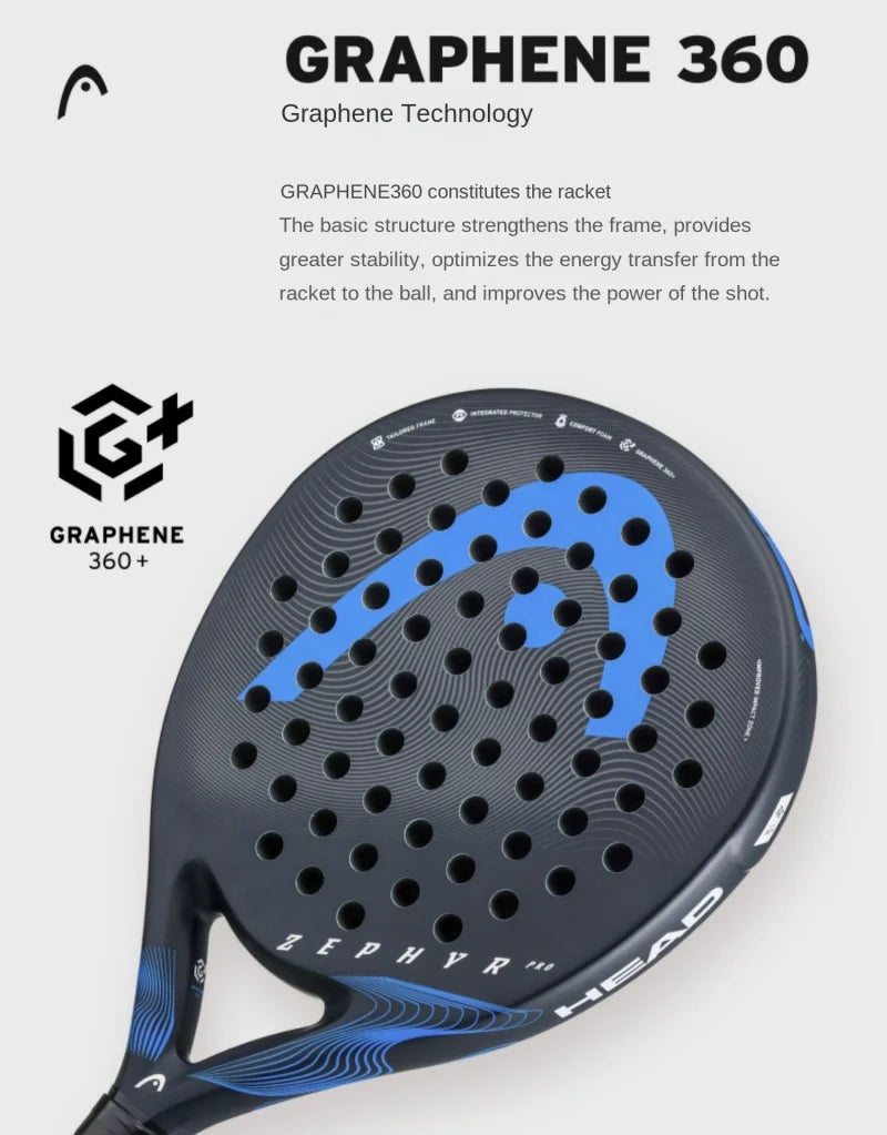 Genuine HEAD Padel Rackets ZEPHYR Series Carbon