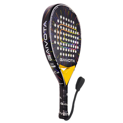 GAIVOTA2026 Yellow KD100 Padel Racket Carbon Fiber Attack