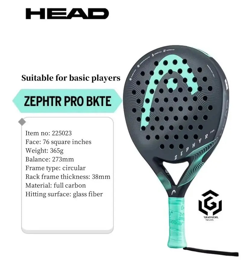 Genuine HEAD Padel Rackets ZEPHYR Series Carbon