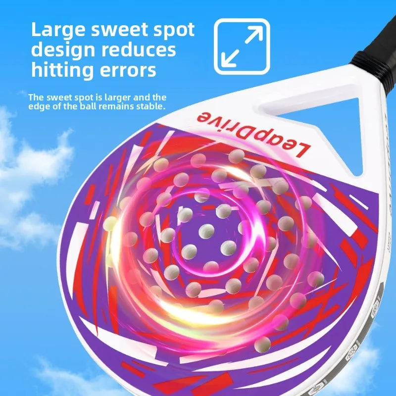 2026 Newest Padel Racket Carbon Fiber Surface with EVA Memory Flex Foam