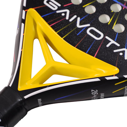 GAIVOTA2026 Yellow KD100 Padel Racket Carbon Fiber Attack