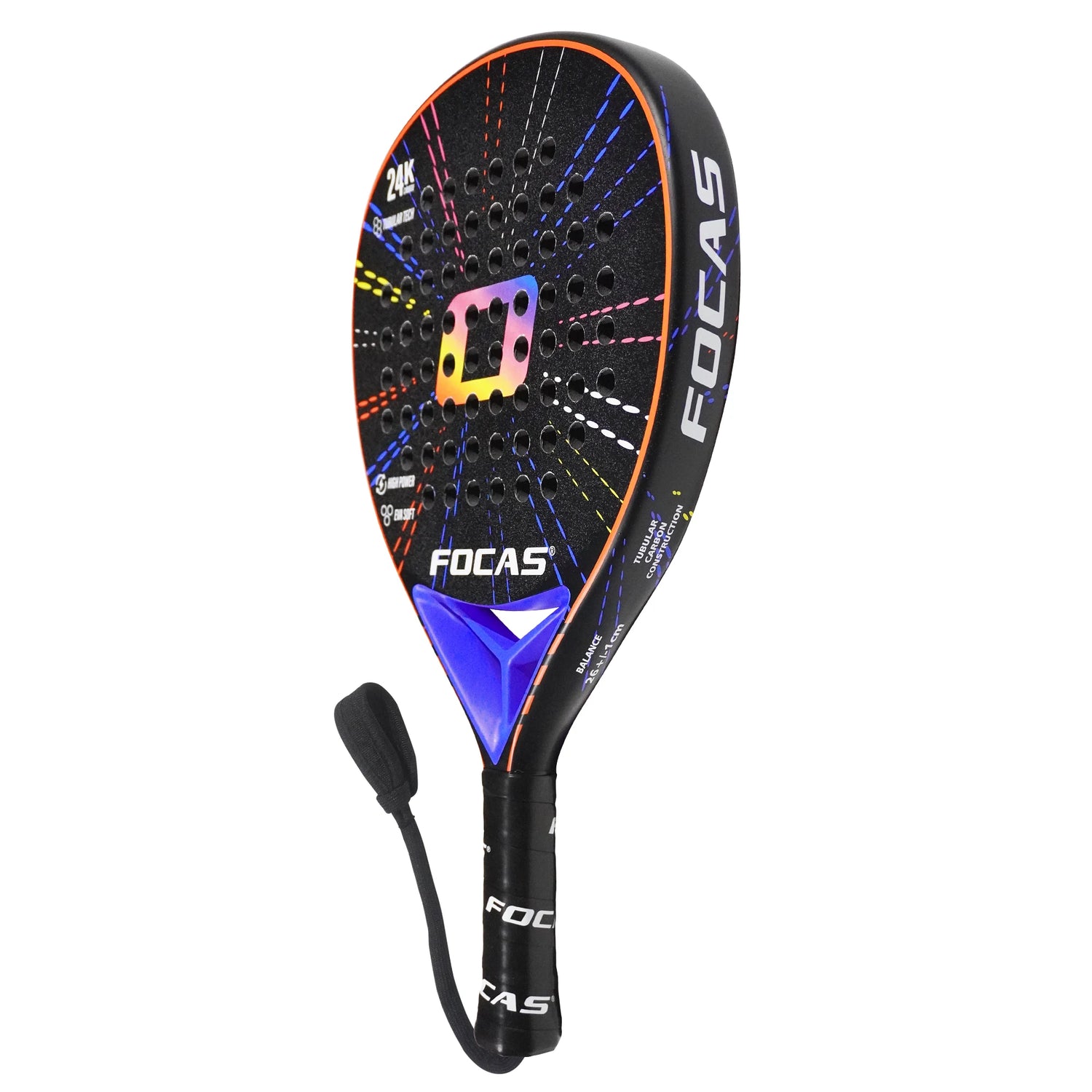 FOCAS 2026 Padel Racket 24K Carbon Fiber