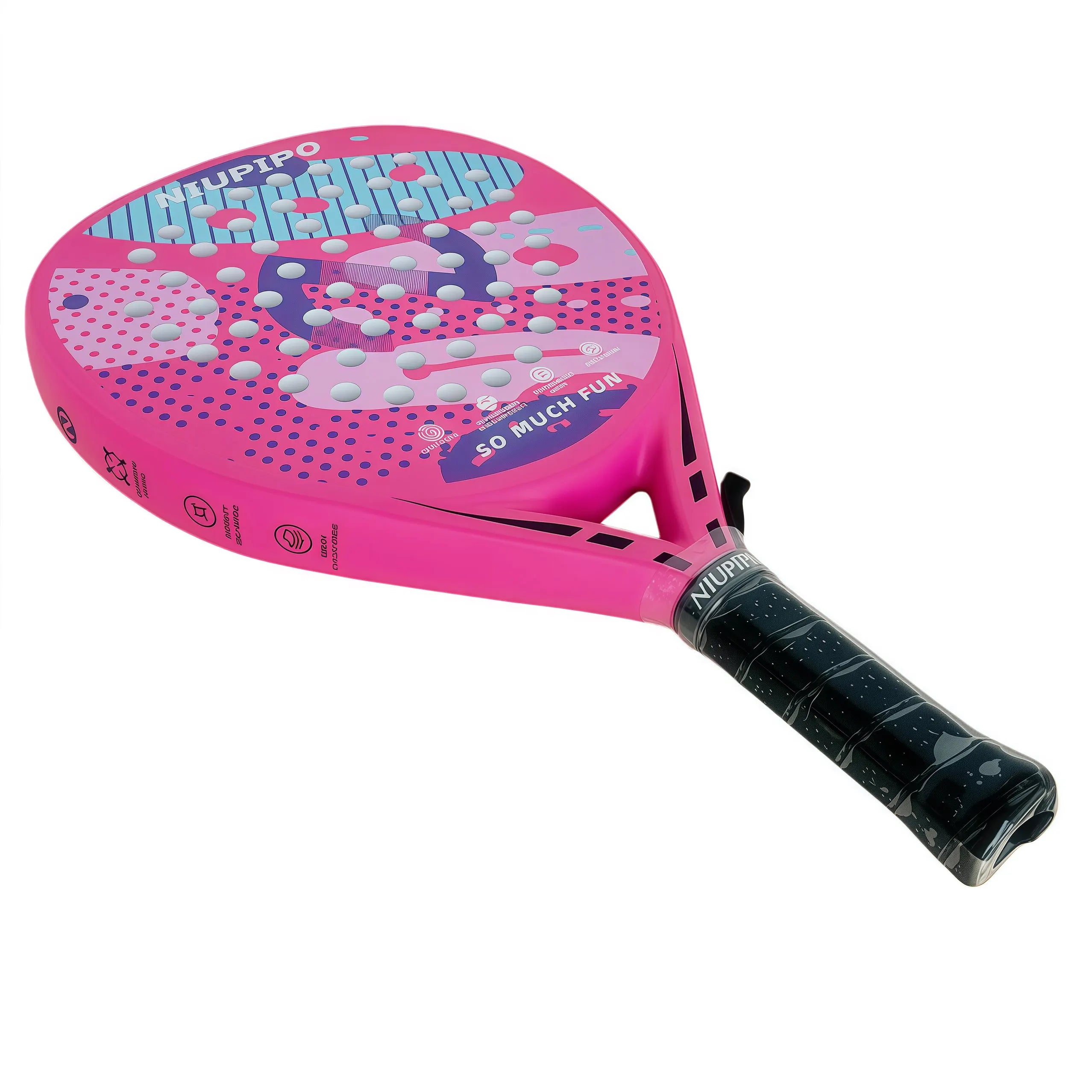 NIUPIPO Full Carbon Fiber Padel Racket Thermoformed Uni-body