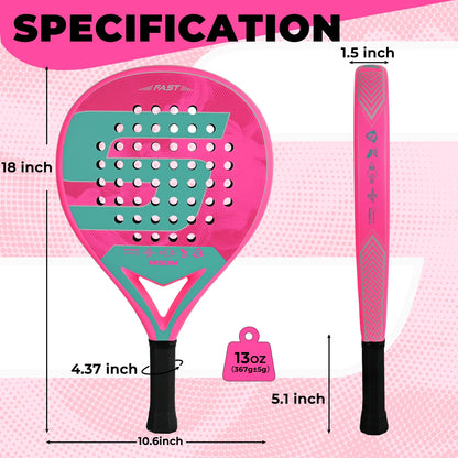 INSUM Padel Racket Carbon Fiber Surface